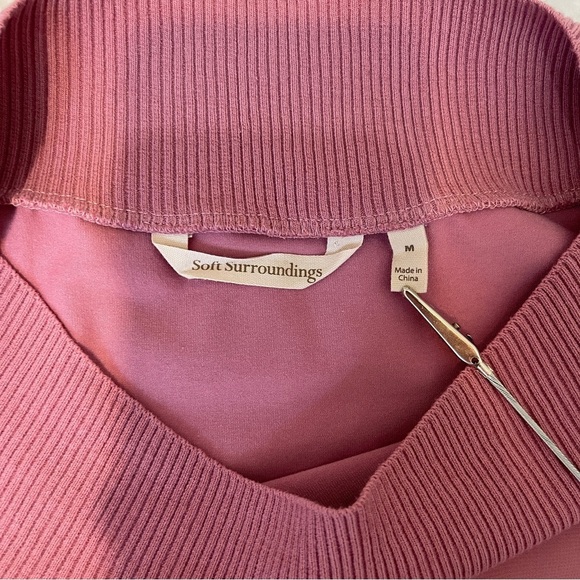 Soft Surrounding Dianthus Chiffon Lagenlook Tunic in Dusty Pink Women's Medium - Picture 3 of 9